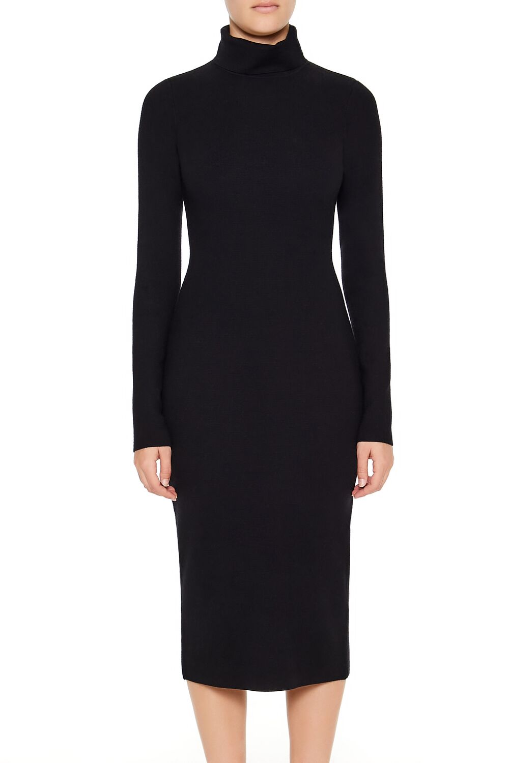 Turtleneck Midi Sweater Dress - Image 2