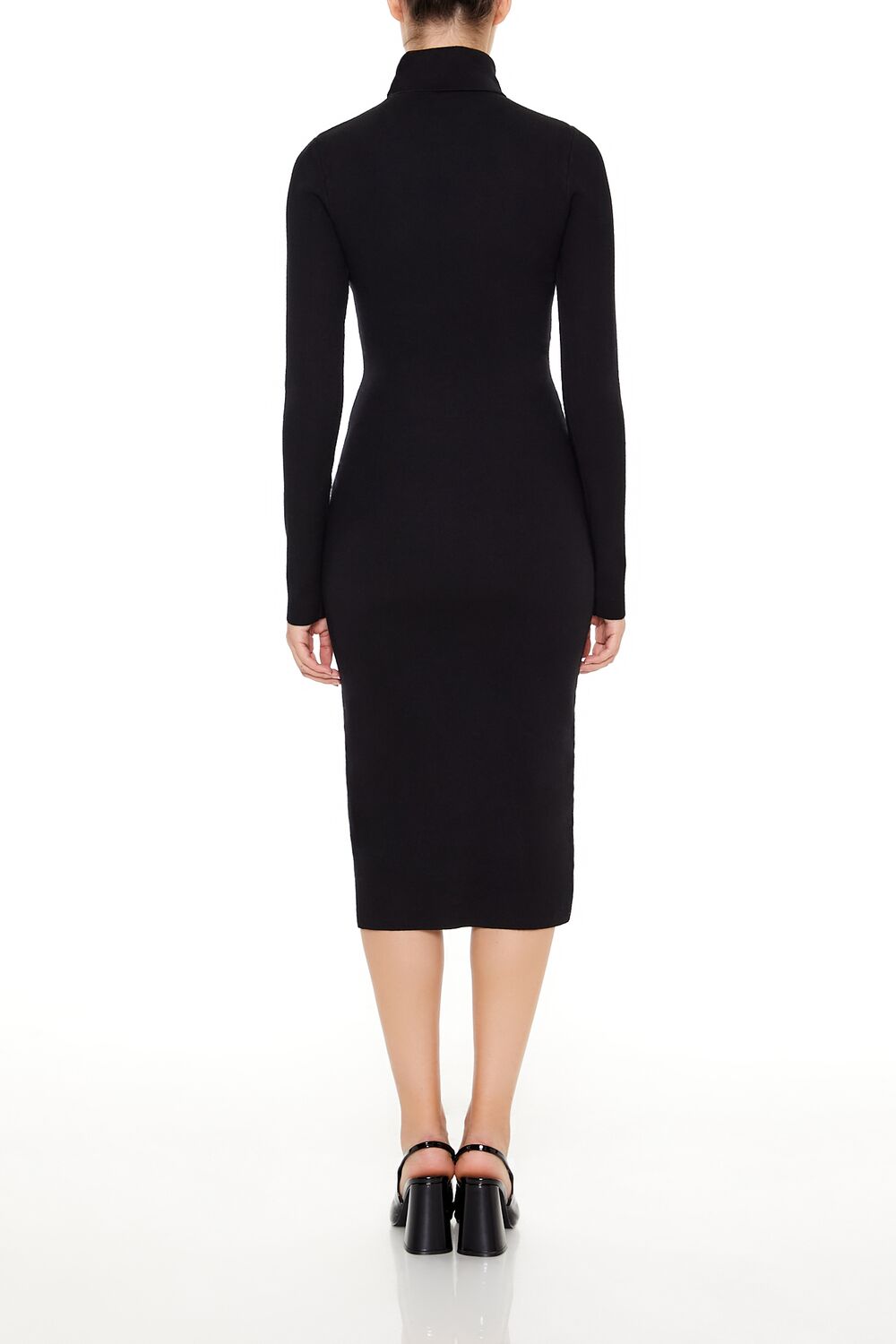 Turtleneck Midi Sweater Dress - Image 4