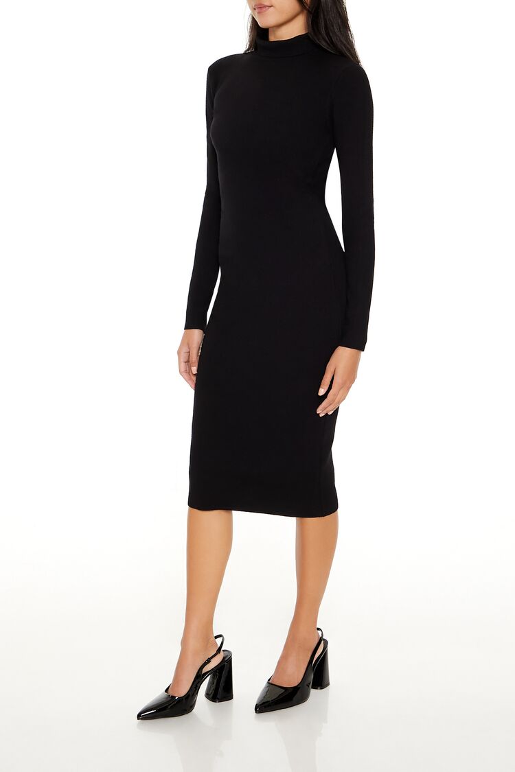 Faux Gem Midi Sweater Dress - Image 3