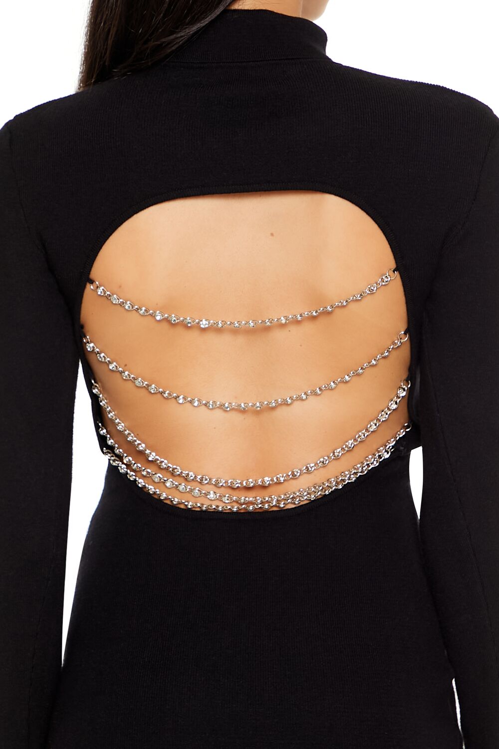 Faux Gem Midi Sweater Dress - Image 5