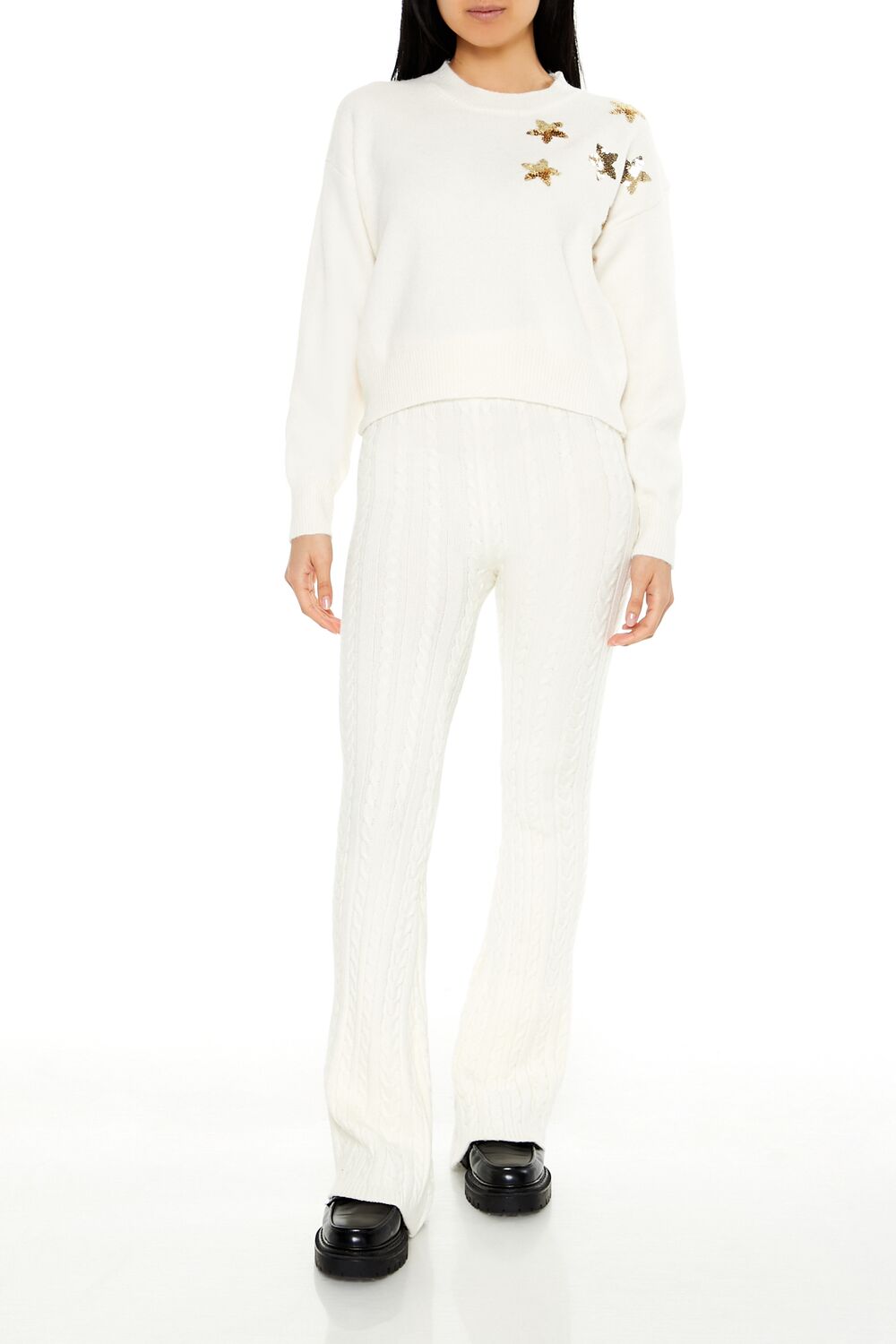 Sequin Star Drop-Sleeve Sweater - Image 2