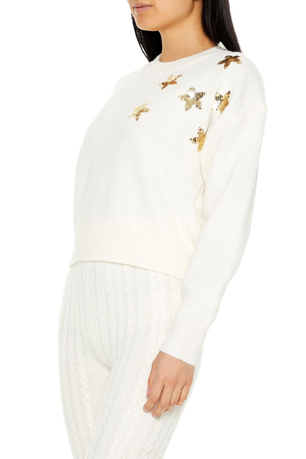 Sequin Star Drop-Sleeve Sweater - Image 4