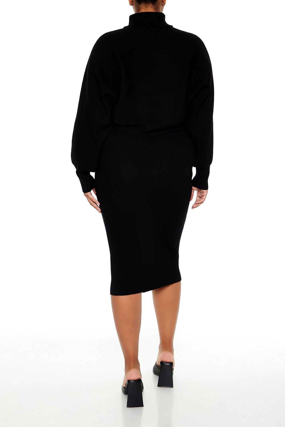 Plus Size Sweater-Knit Top & Skirt Set - Image 4