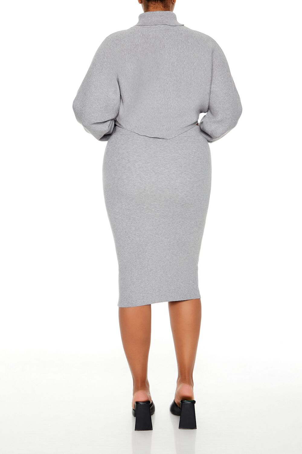 Plus Size Sweater-Knit Top & Skirt Set - Image 10