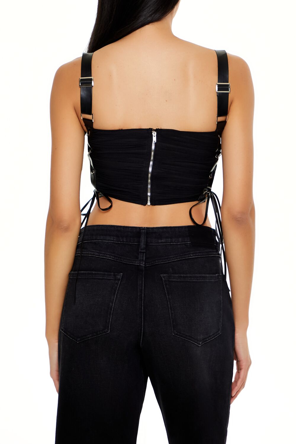 Lace-Up Crop Top - Image 5