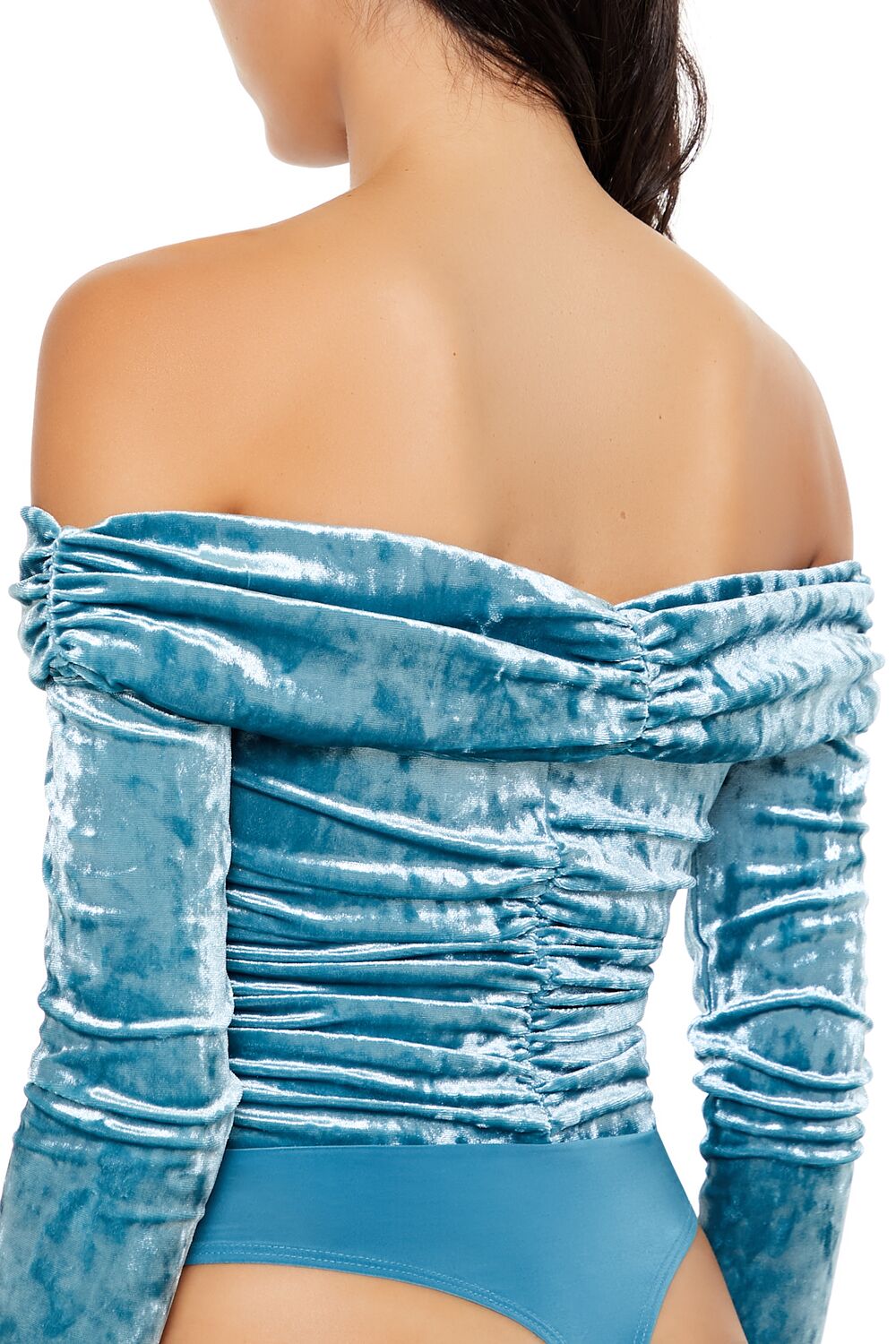Velvet Off-the-Shoulder Bodysuit - Image 10