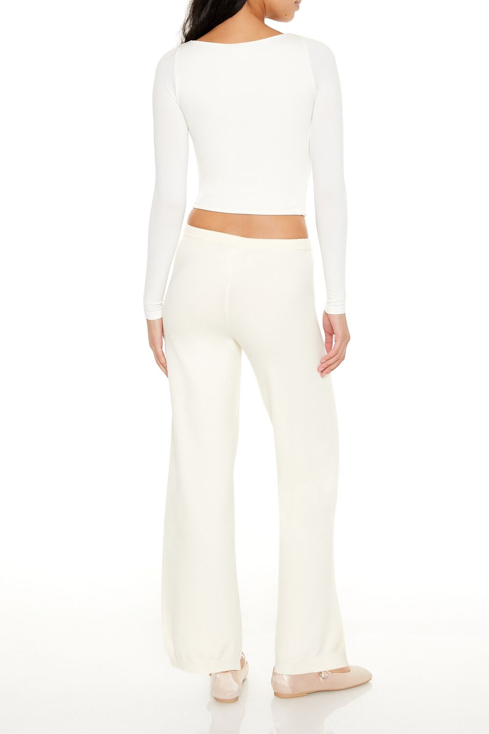 Sweater-Knit Straight-Leg Pants - Image 4