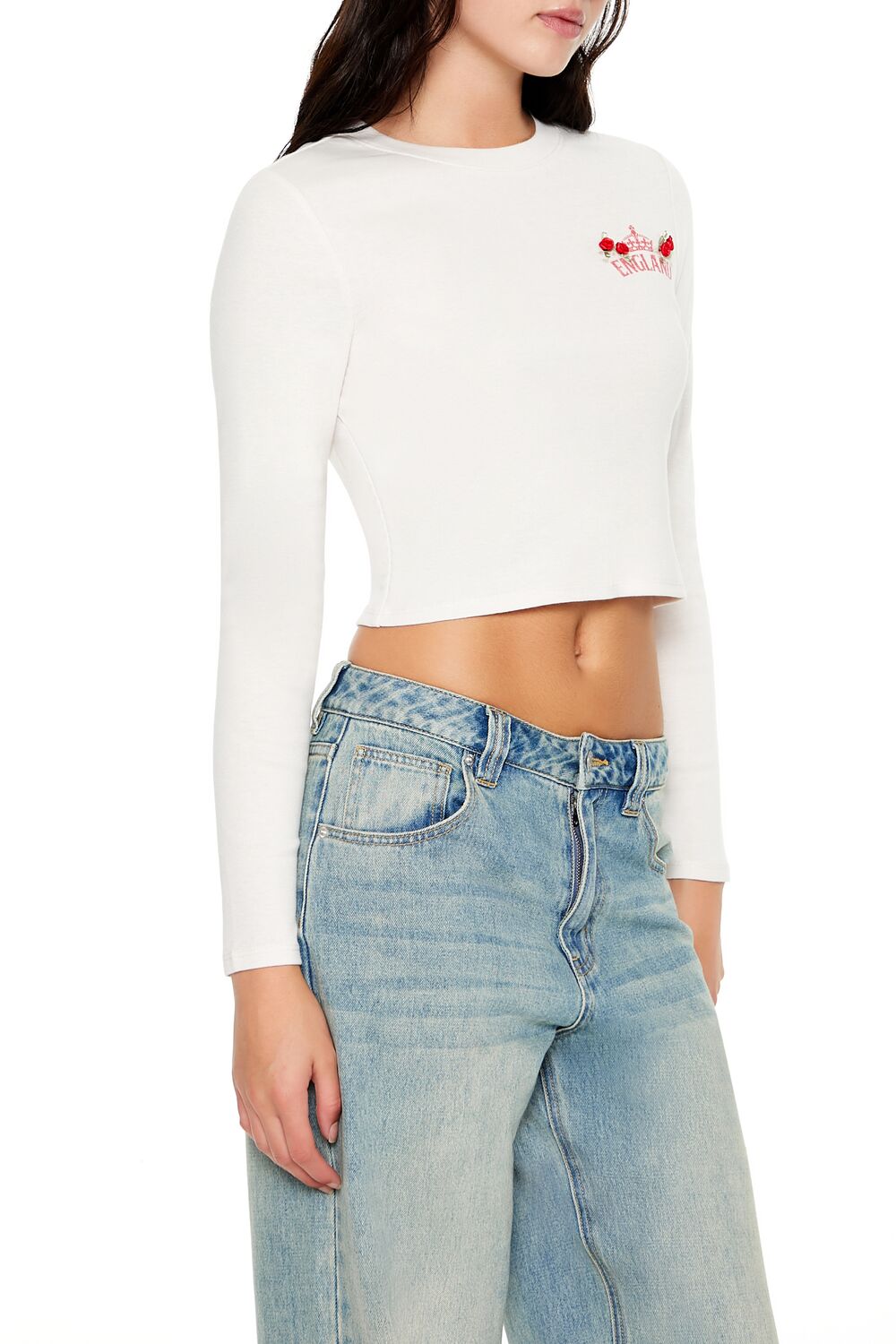 England Rosette Cropped Tee - Image 4