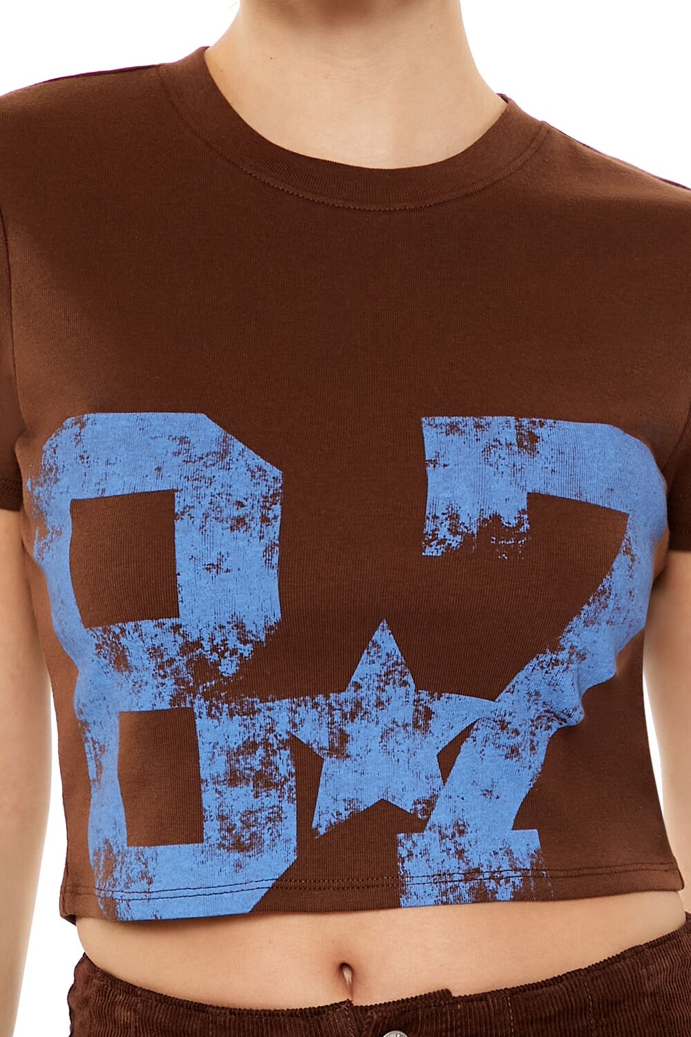 Ribbed Knit 87 Graphic Baby Tee - Image 3