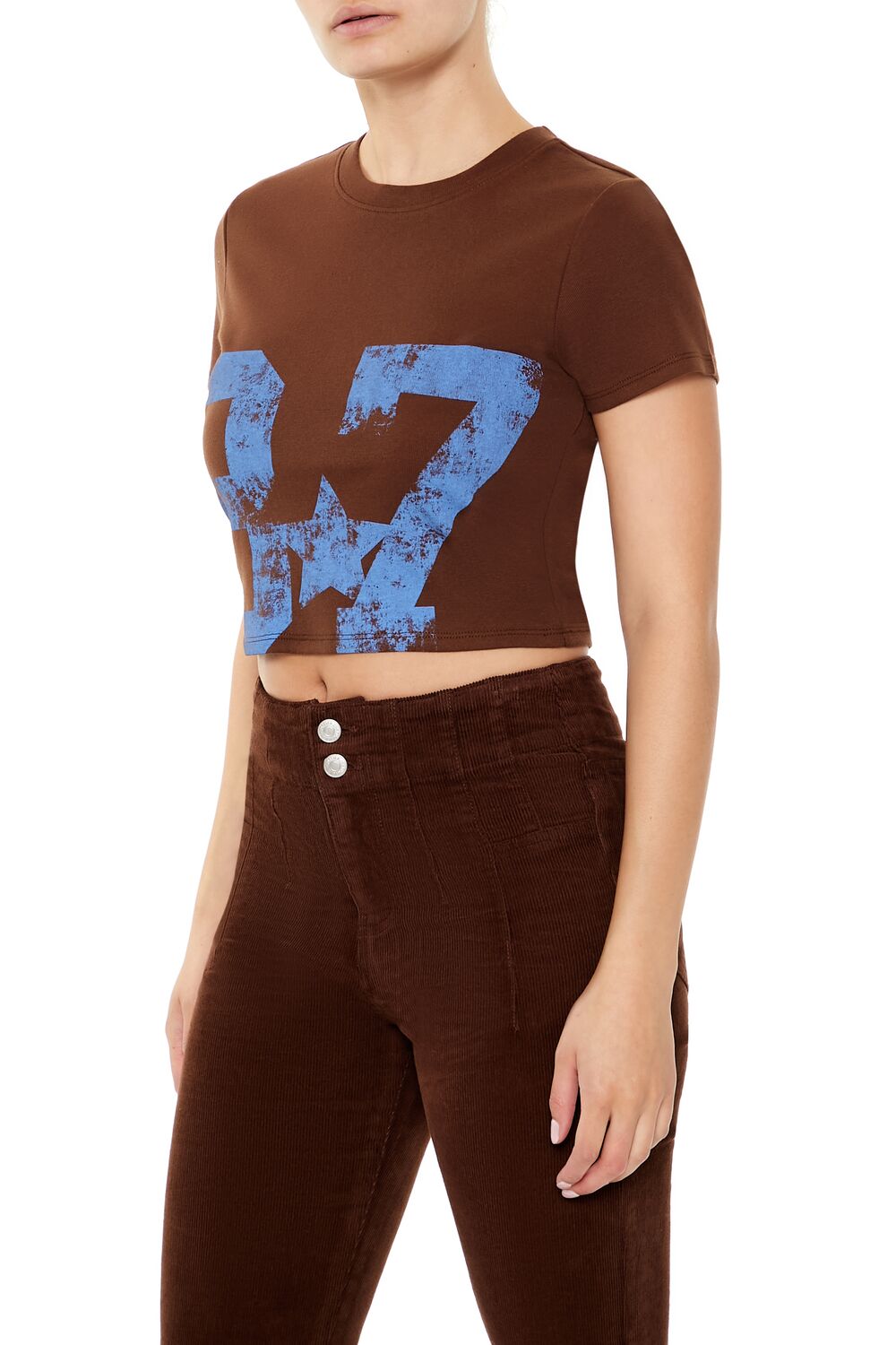 Ribbed Knit 87 Graphic Baby Tee - Image 4