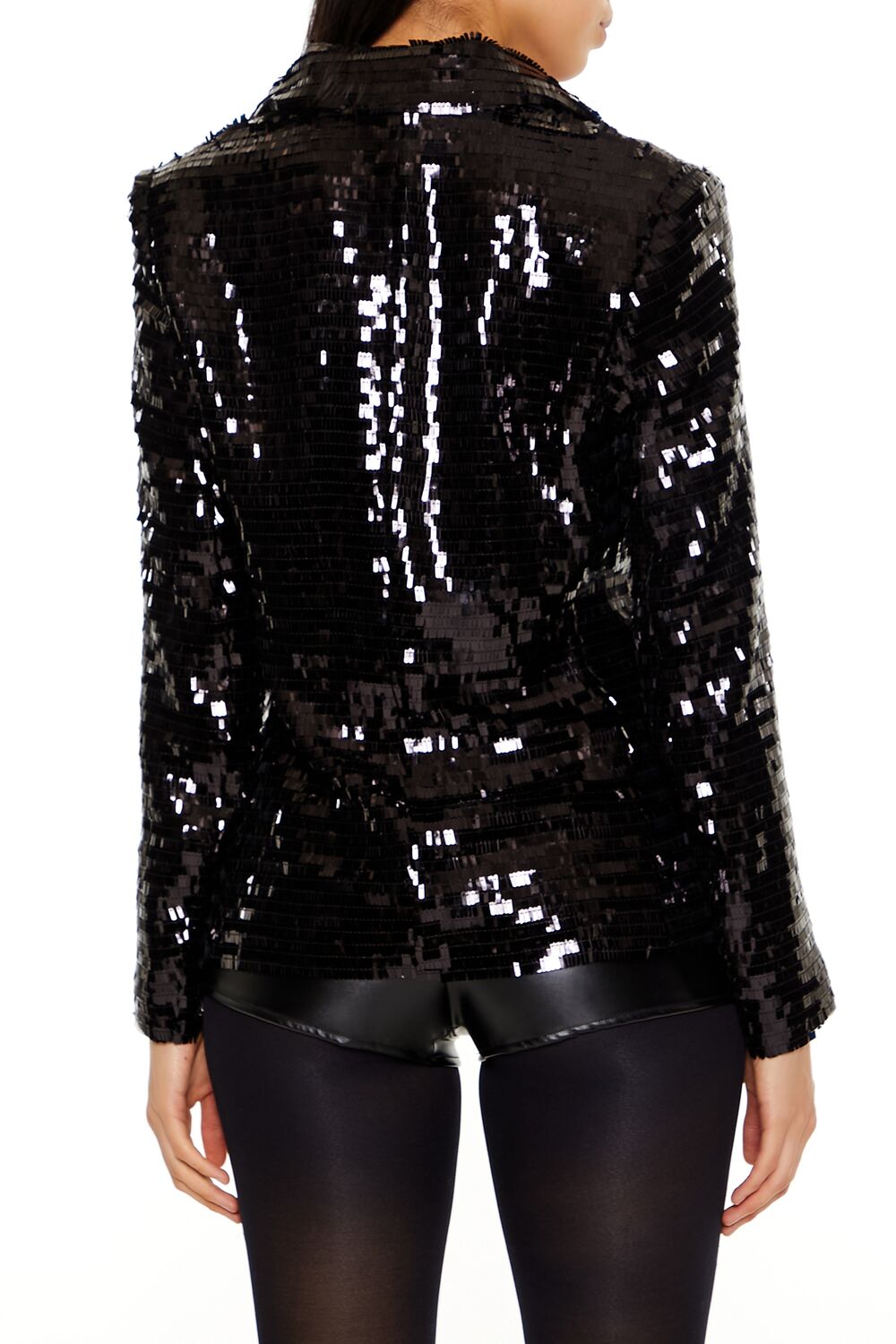 Sequin Peak Lapel Blazer - Image 5