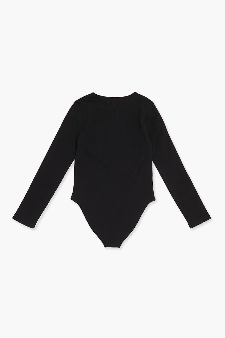 Girls Split-Neck Bodysuit (Kids) - Image 2