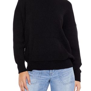Hooded Drop-Sleeve Sweater