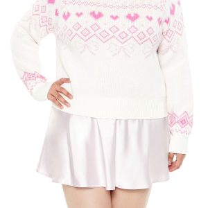 Plus Size Fair Isle Turtleneck Sweater