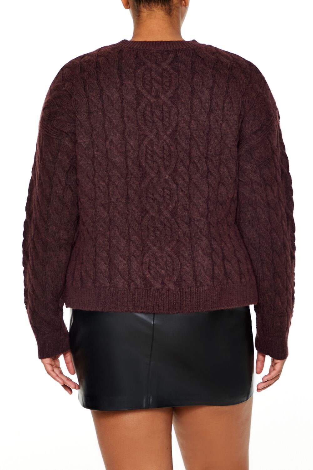 Plus Size Cable Knit Sweater - Image 5