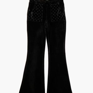 Girls Rhinestone Flare Pants (Kids)