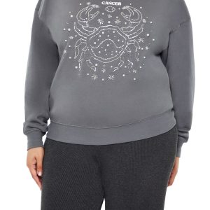 Plus Size Beaded Cancer Pullover