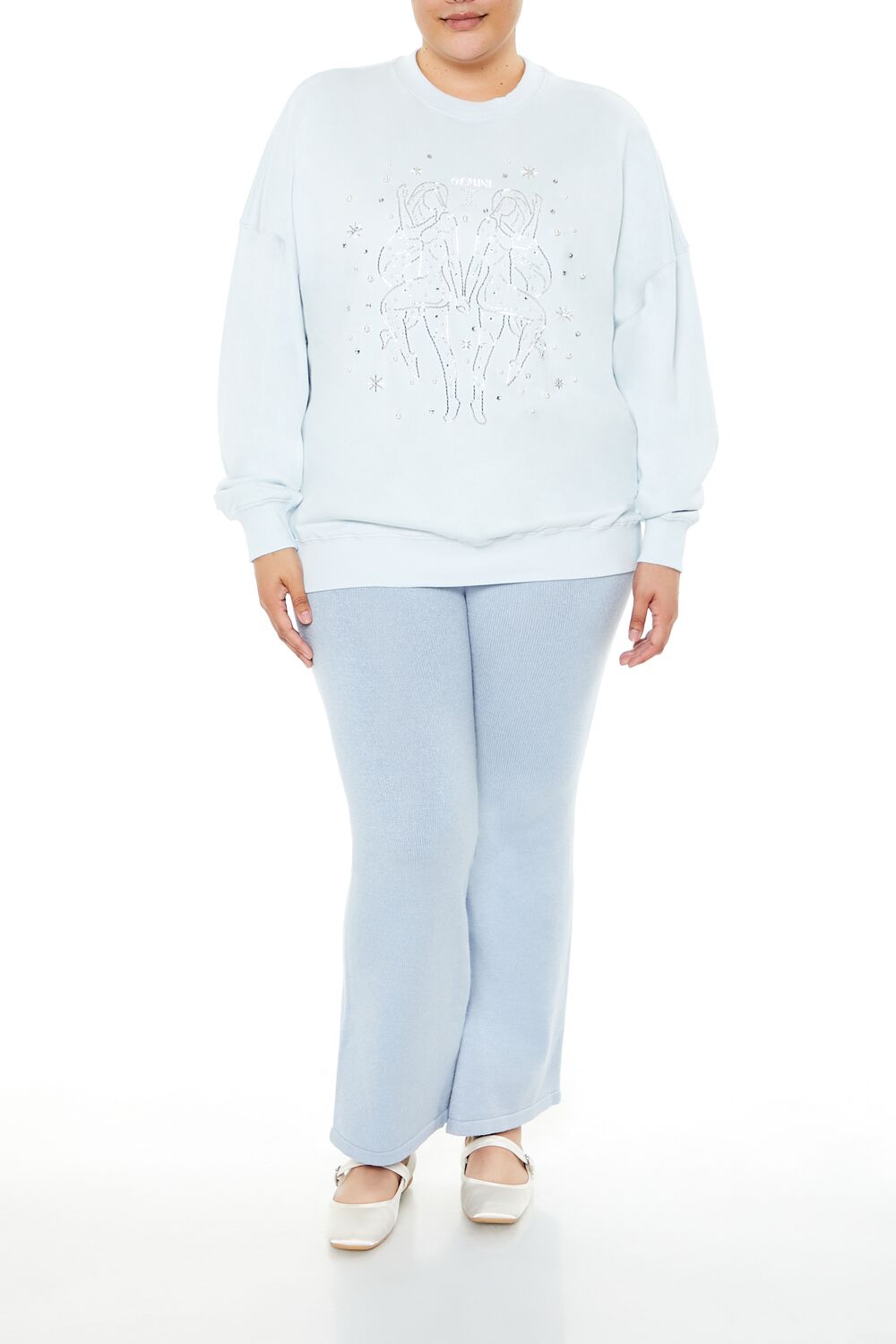 Plus Size Beaded Gemini Pullover - Image 2