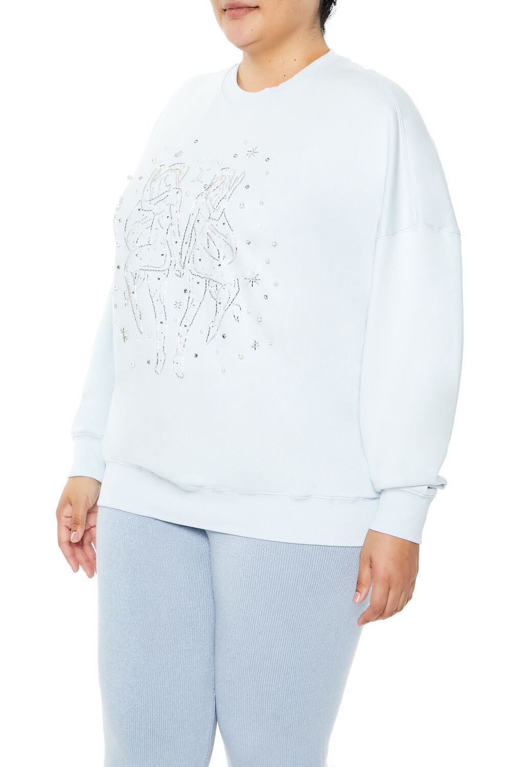 Plus Size Beaded Gemini Pullover - Image 4