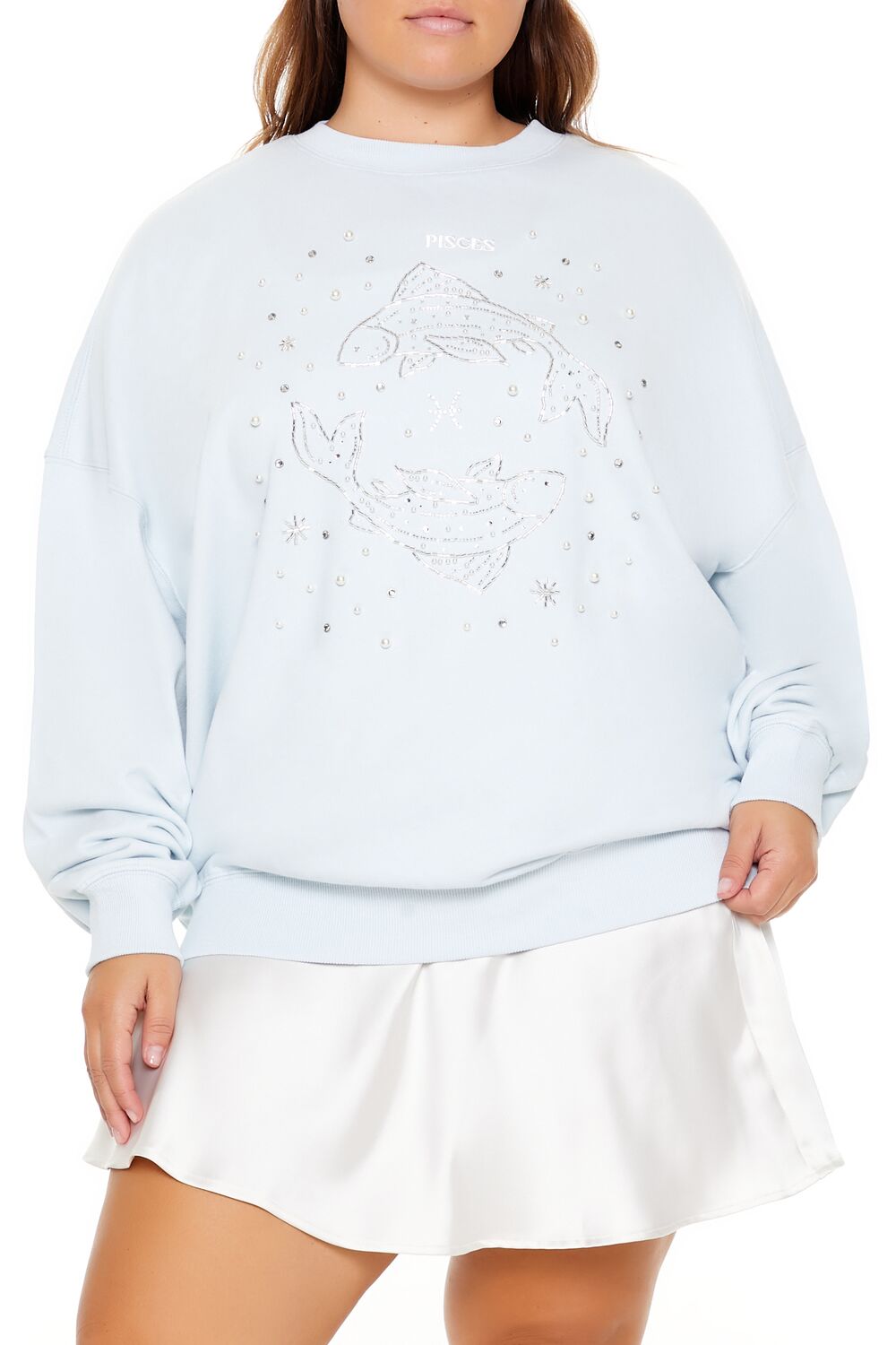 Plus Size Beaded Pisces Pullover - Image 6