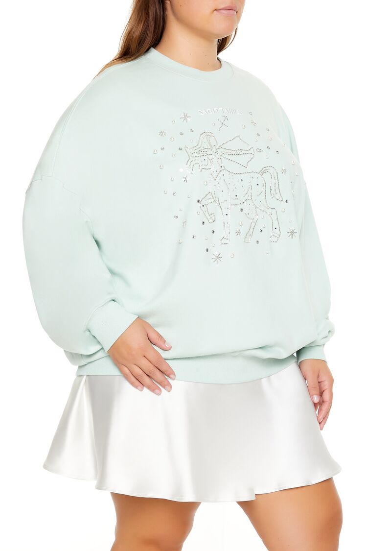 Plus Size Beaded Sagittarius Pullover - Image 4