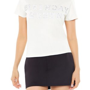 Rhinestone Birthday Queen Tee