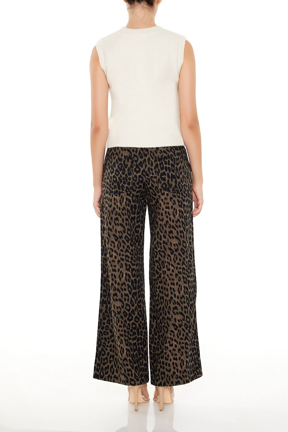 Cheetah Print Wide-Leg Pants - Image 4