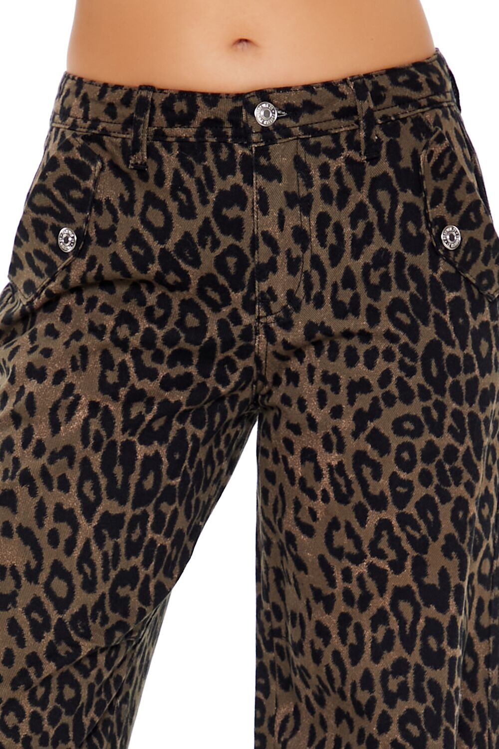 Cheetah Print Wide-Leg Pants - Image 5