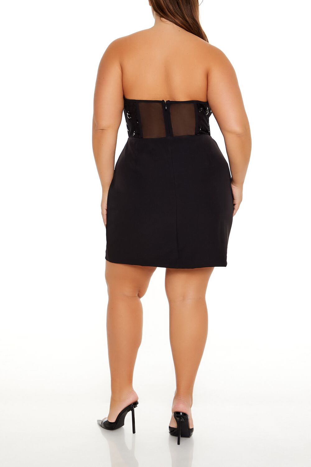 Plus Size Corset Mini Tube Dress - Image 4