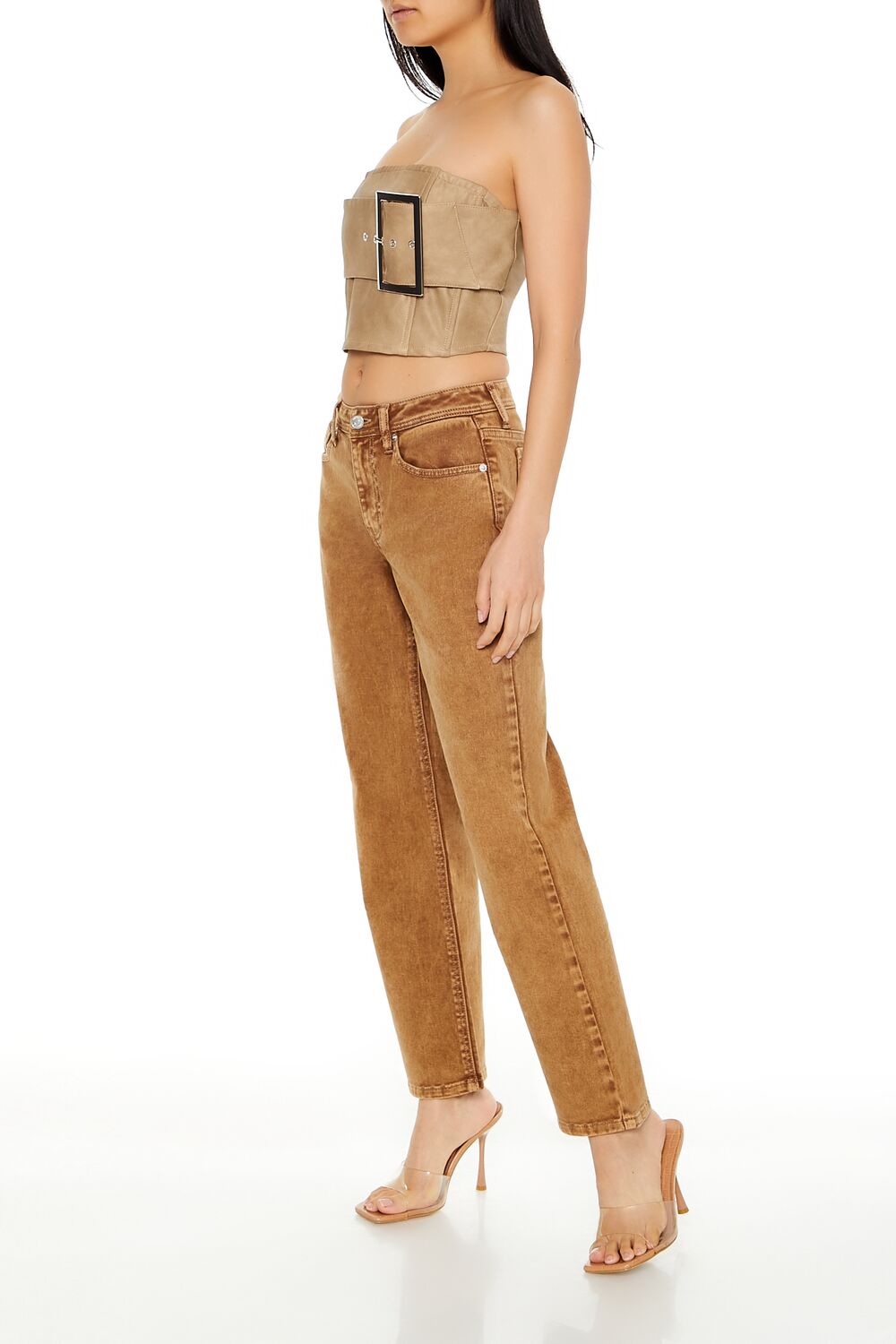 Mid-Rise Flare Ankle Pants - Image 3