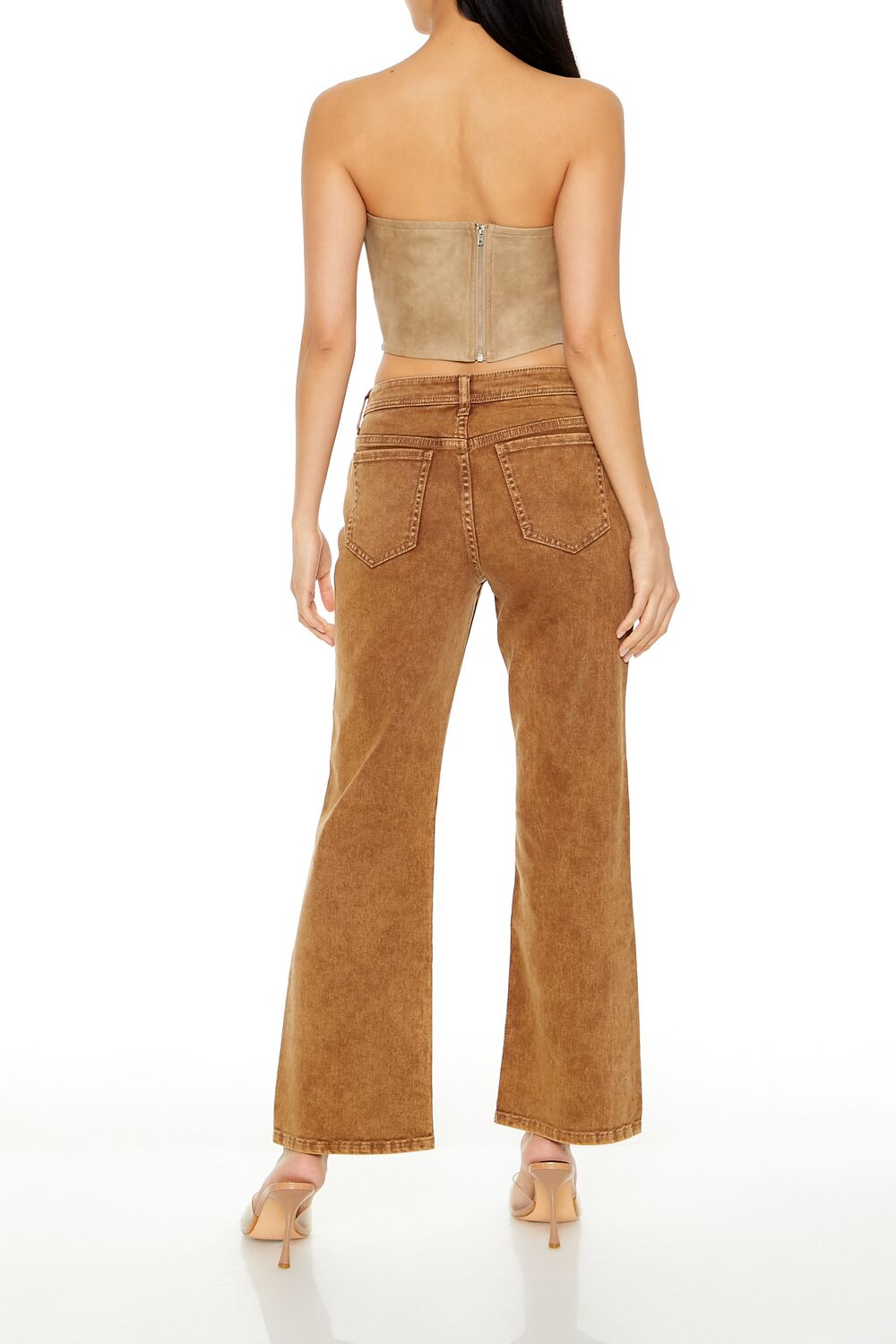 Mid-Rise Flare Ankle Pants - Image 4