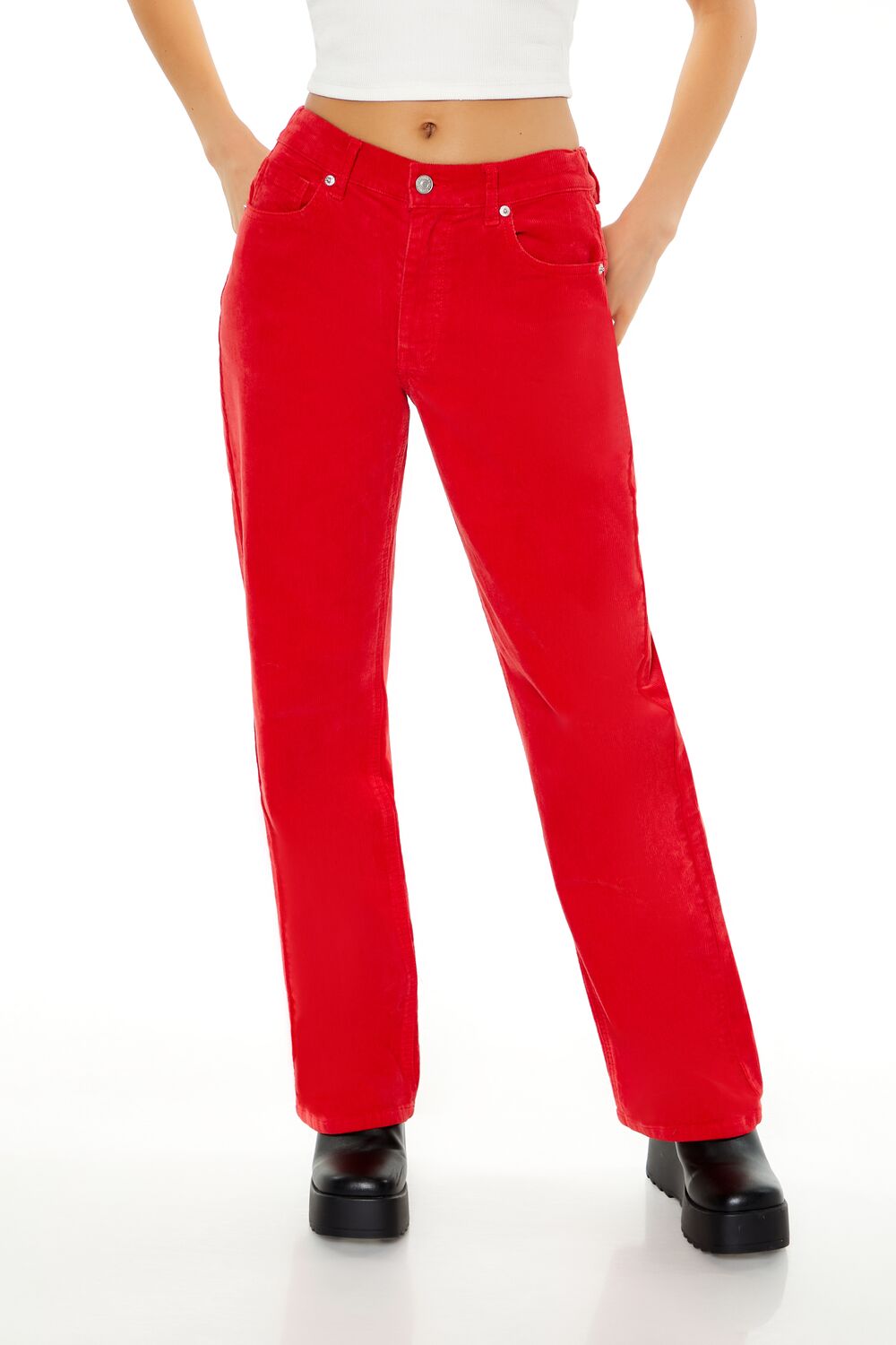 Corduroy High-Rise Flare Pants - Image 2