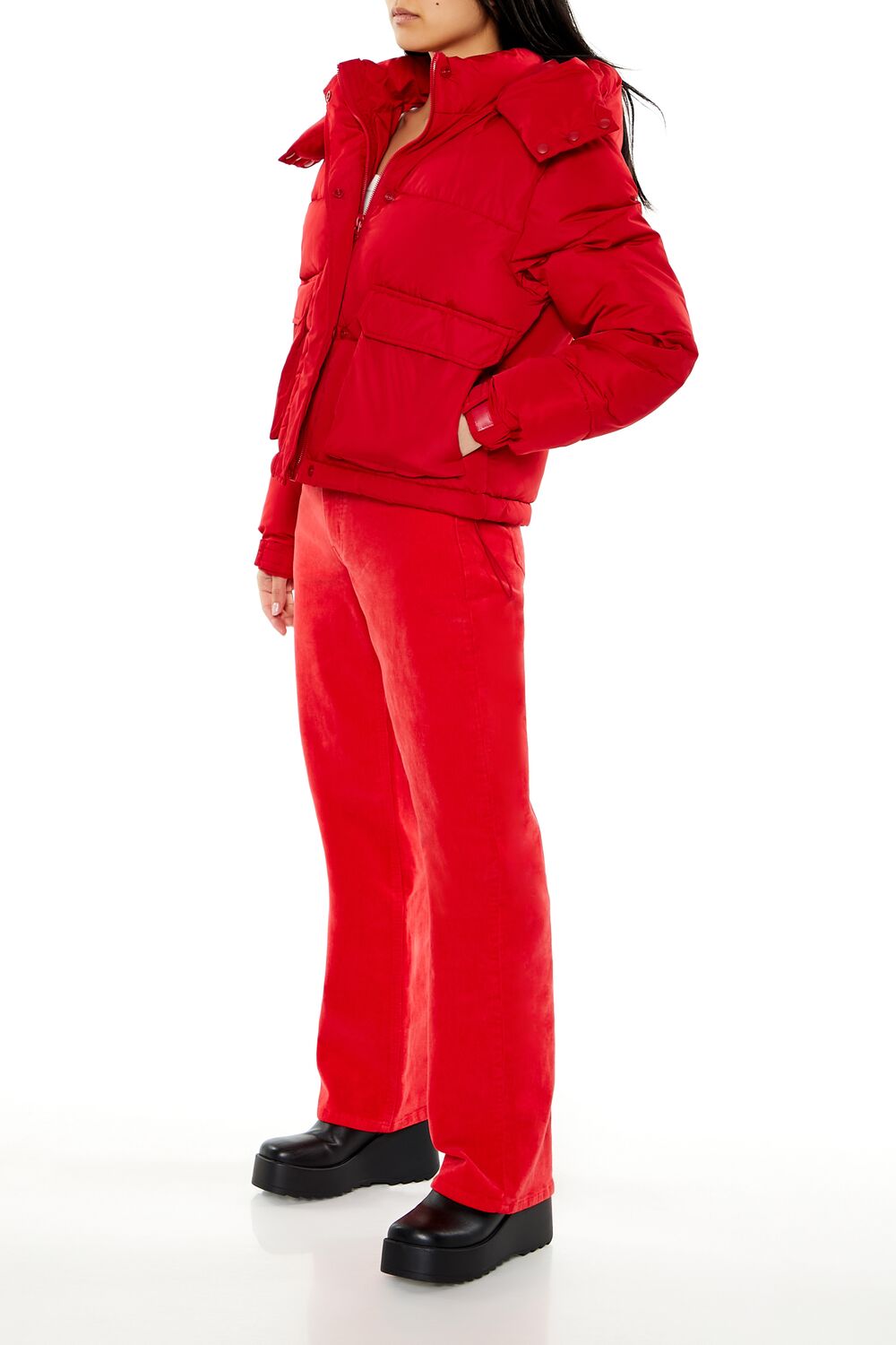 Corduroy High-Rise Flare Pants - Image 3