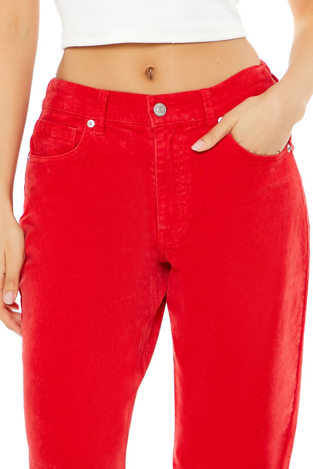 Corduroy High-Rise Flare Pants - Image 5