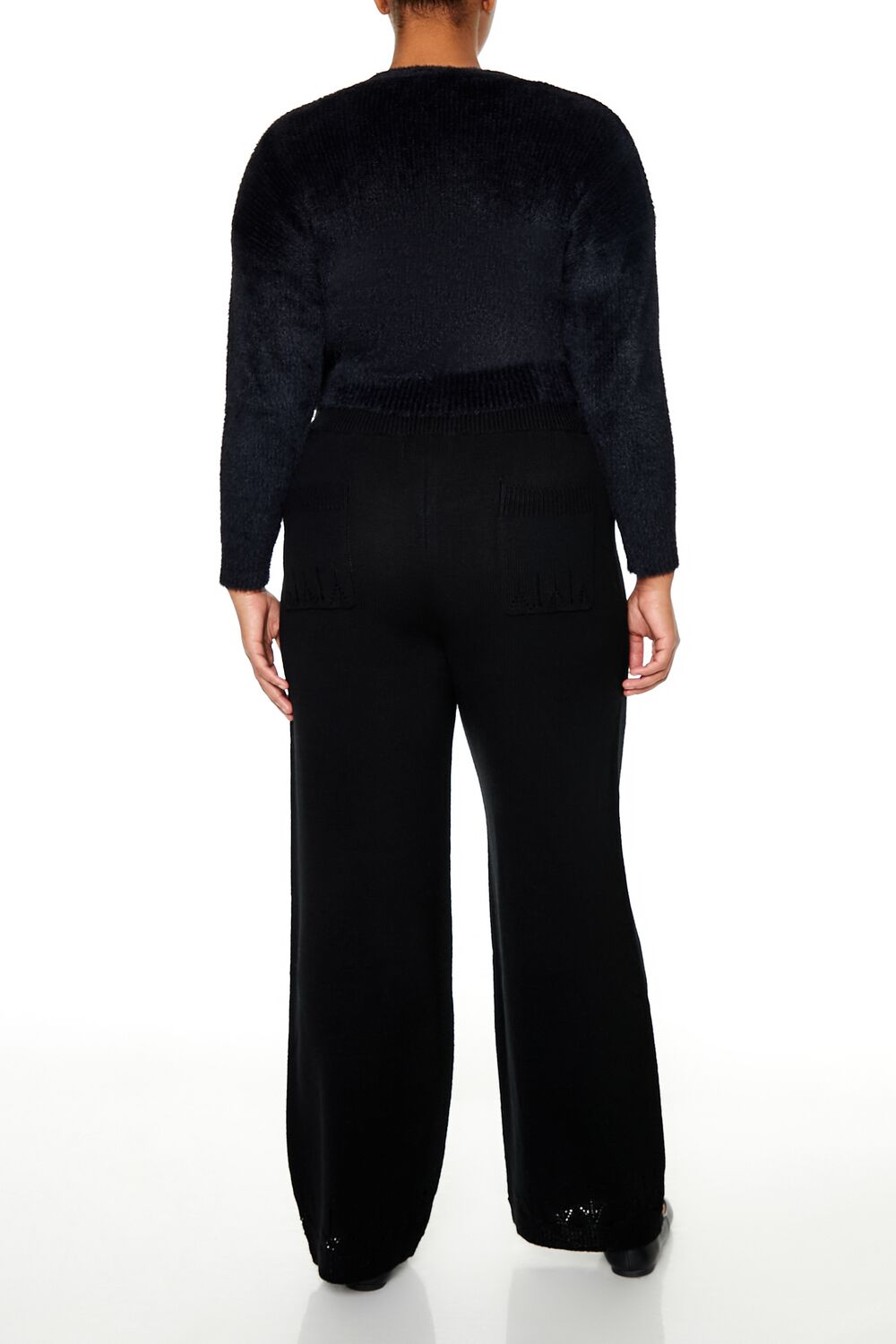 Plus Size Wide-Leg Sweater-Knit Pants - Image 4