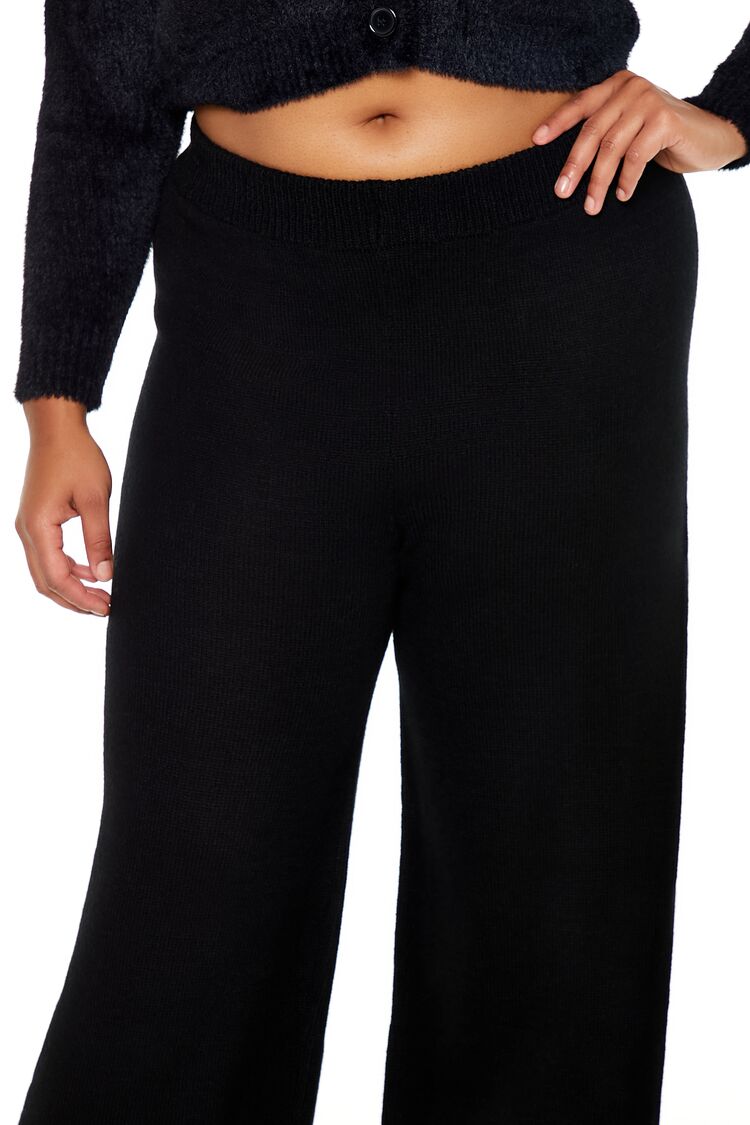 Plus Size Wide-Leg Sweater-Knit Pants - Image 5
