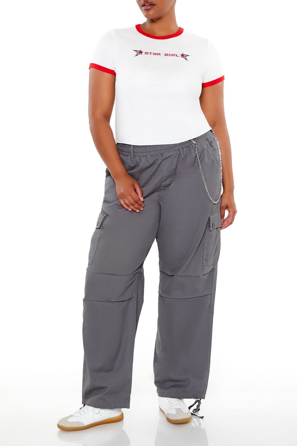 Plus Size Star Girl Ringer Tee - Image 2