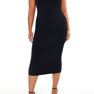 Plus Size Embellished Halter Maxi Dress