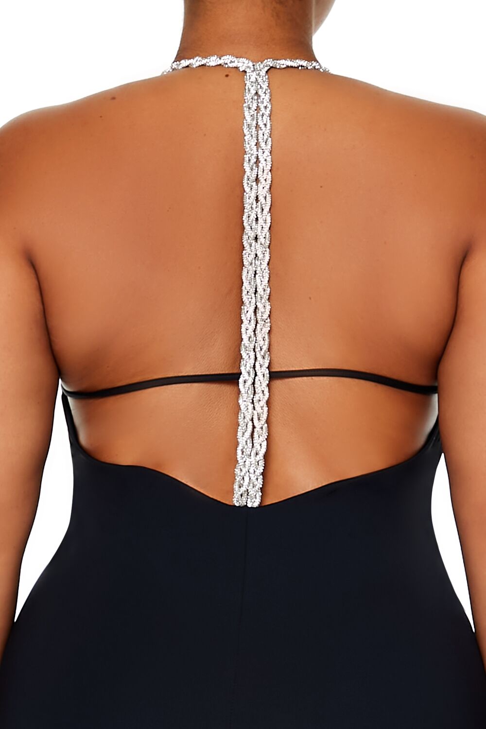 Plus Size Embellished Halter Maxi Dress - Image 6