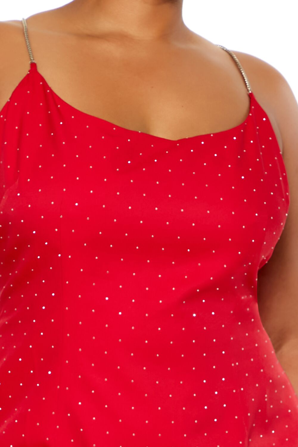 Plus Size Rhinestone Cami Mini Dress - Image 10