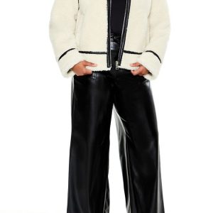 Plus Size Faux Leather Pants