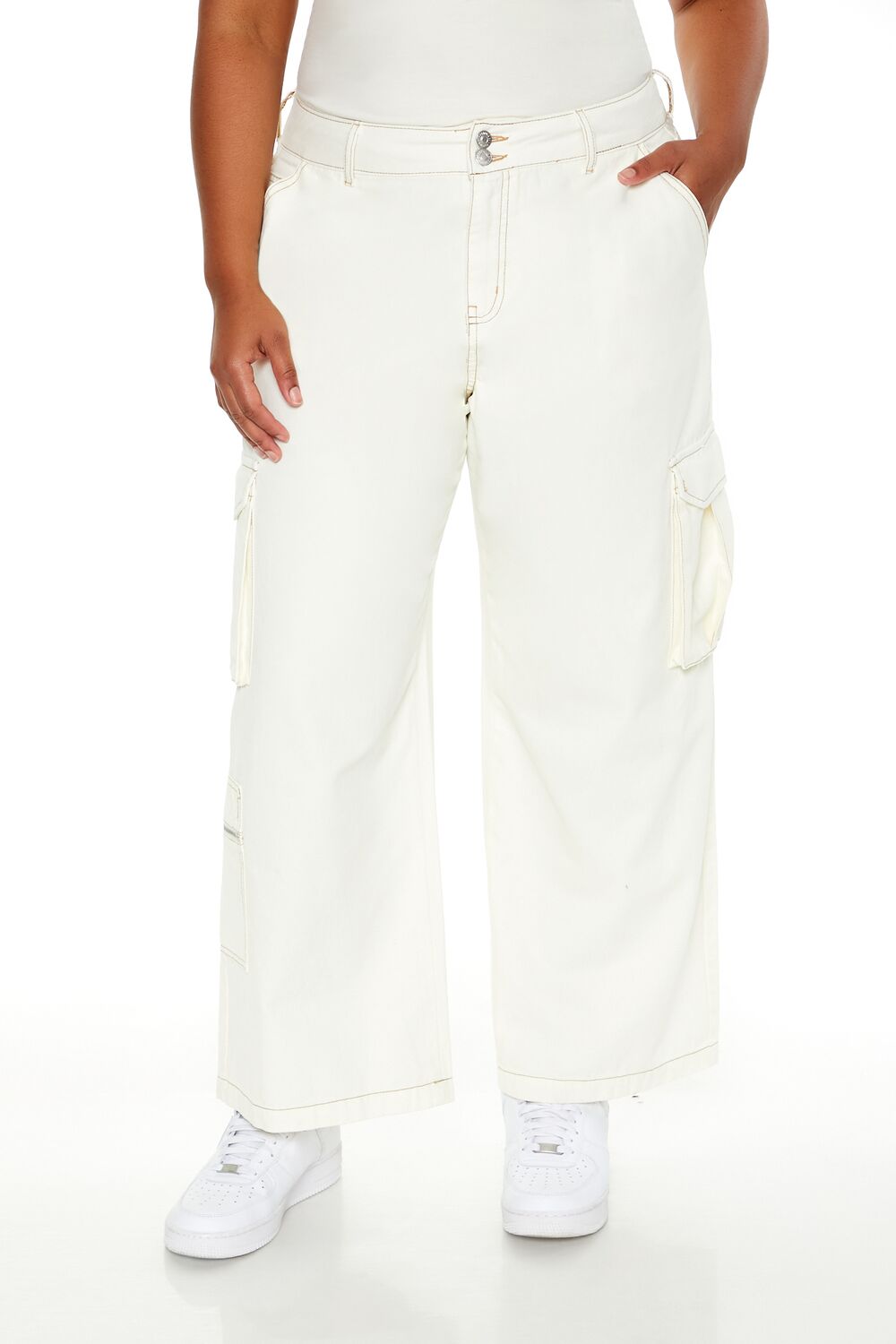 Plus Size High-Rise Cargo Pants - Image 2