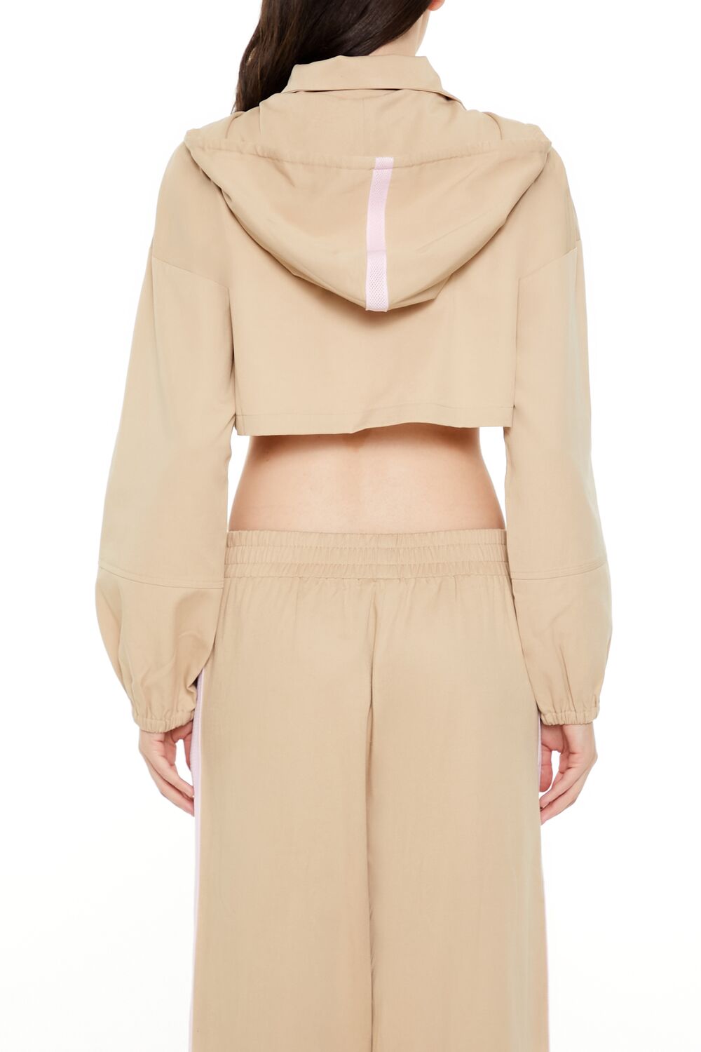 Hooded Zip-Up Cropped Jacket - Image 5