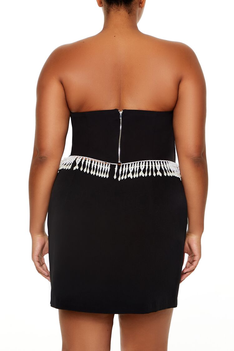 Plus Size Beaded-Trim Tube Top - Image 5