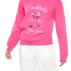 Cocktails Fleece Pullover