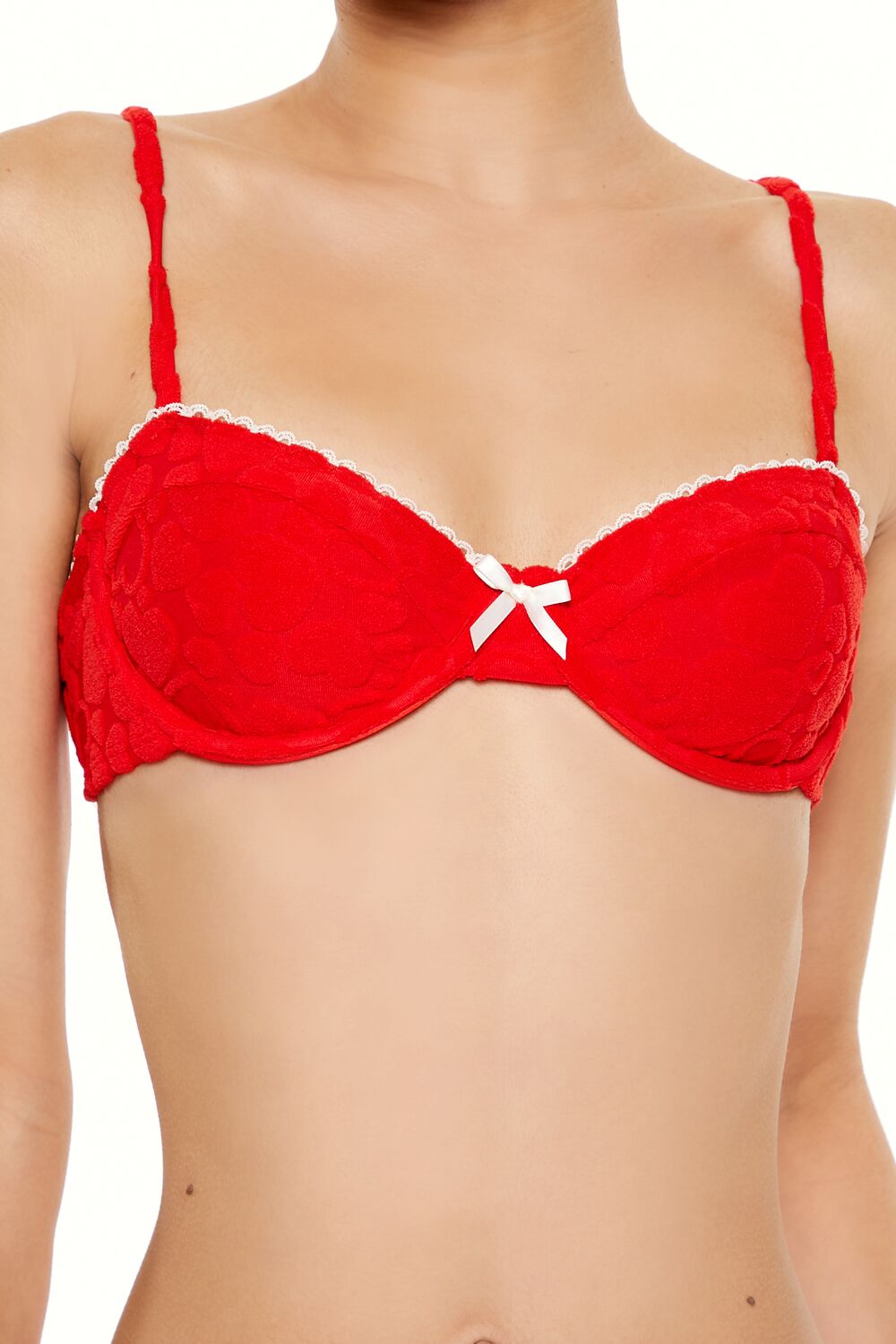 Heart Terry Underwire Bikini Top - Image 2