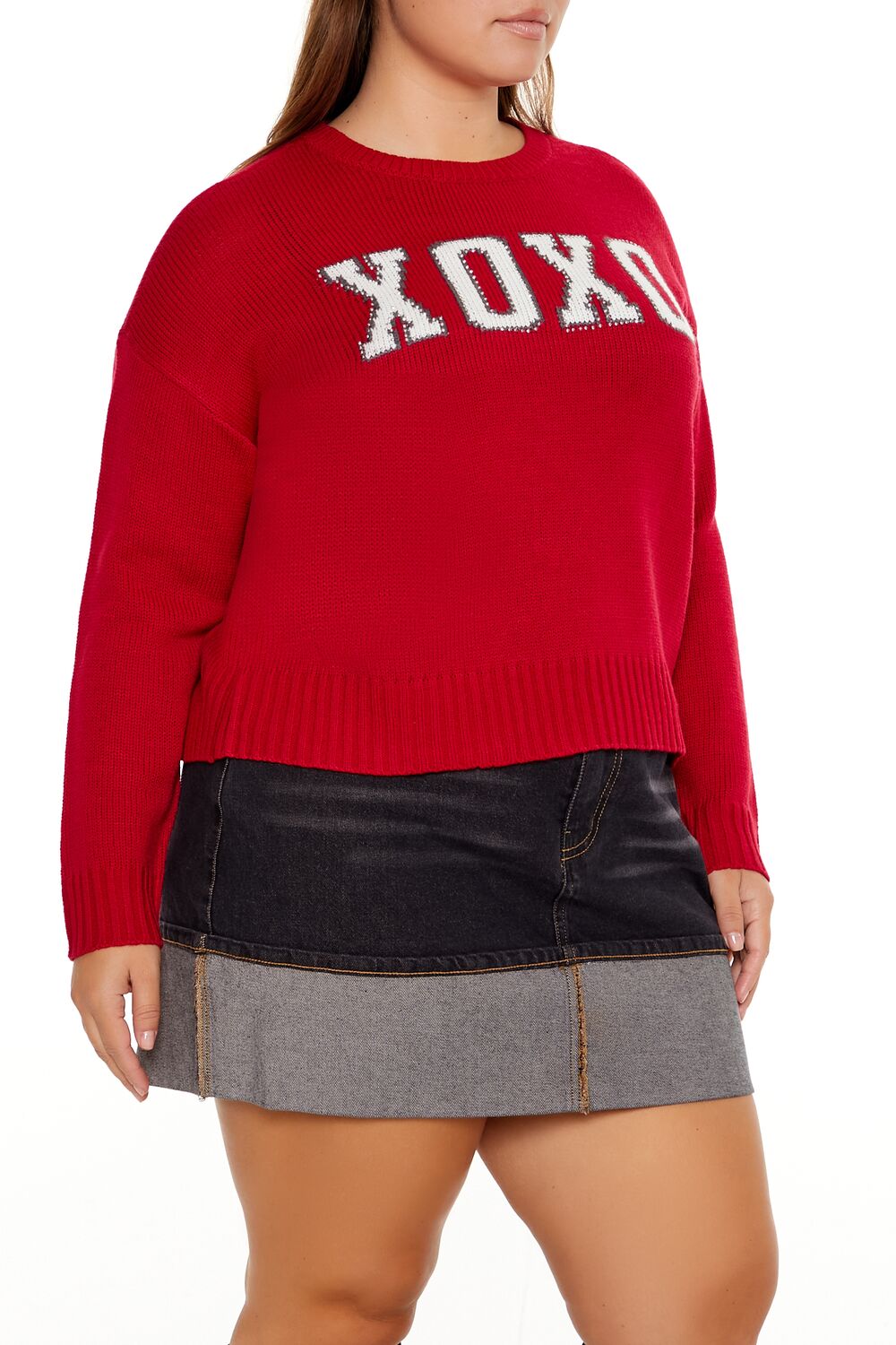 Plus Size XOXO Crew Sweater - Image 4