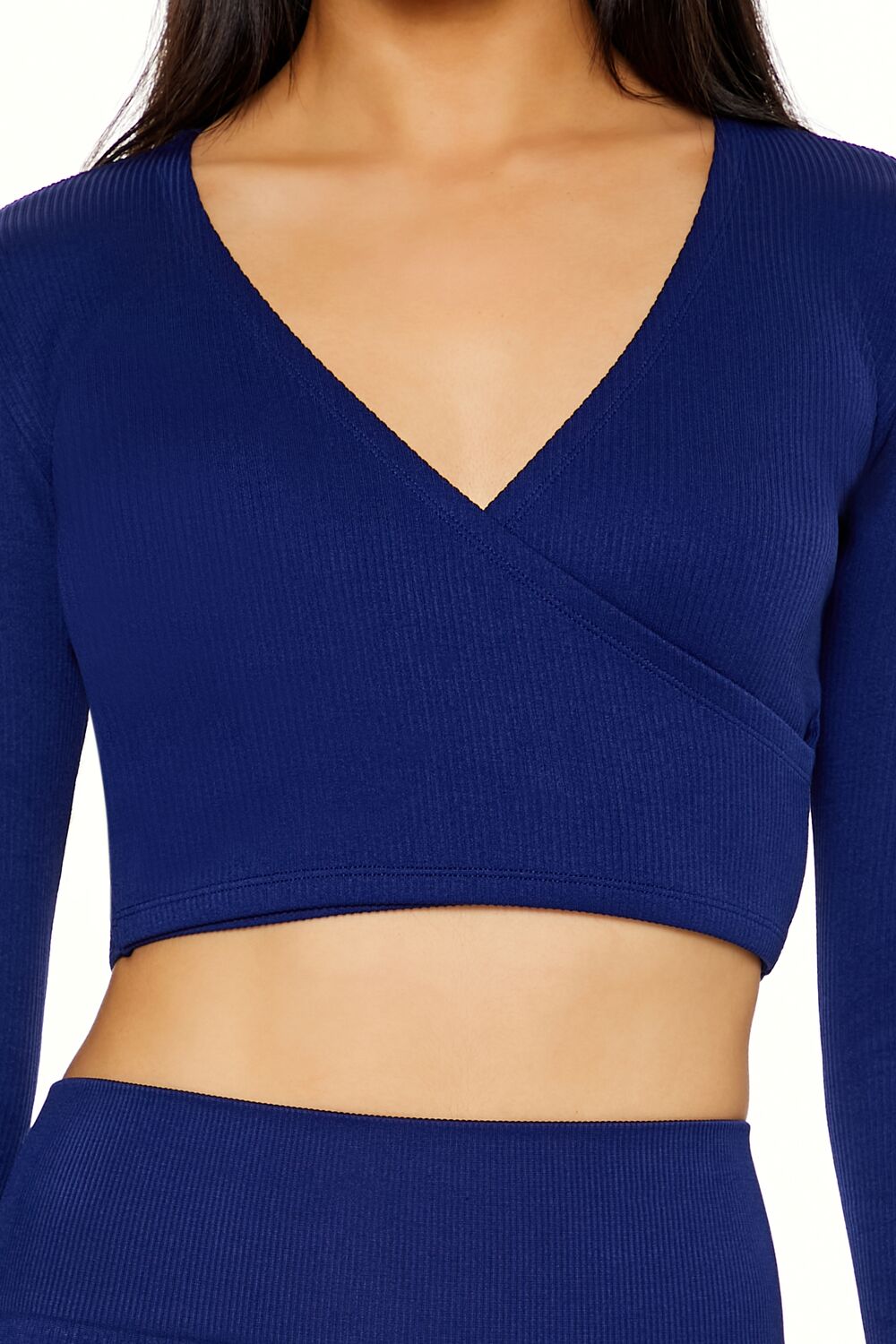 Active Seamless Surplice Crop Top - Image 8