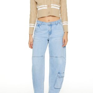 Varsity-Striped Cardigan Sweater