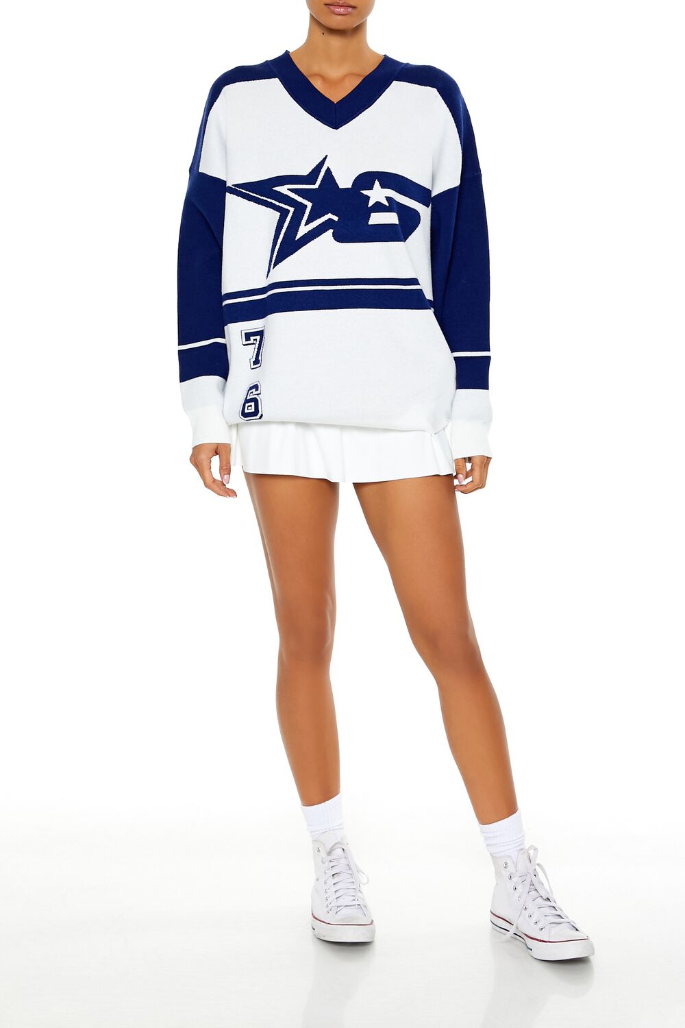 Colorblock Star 6 Sweater - Image 2